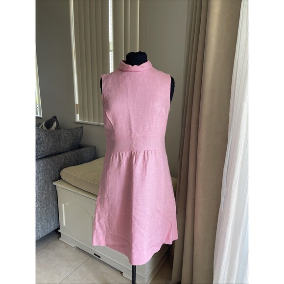 Craig Dresses & Skirts - VTG 60’s Craig Pink Dress Sleeveless Draped Collar S
